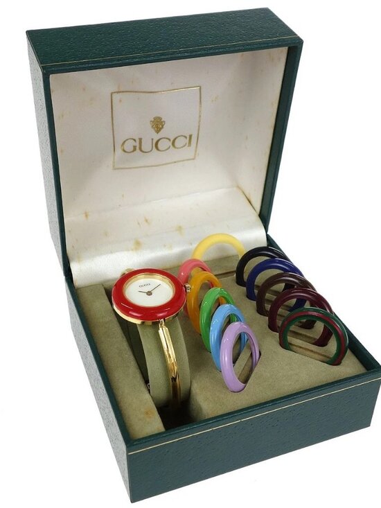 Gucci 11/12.2 Change Bezel Chameleon Quartz Watch SS 196560 main image 8